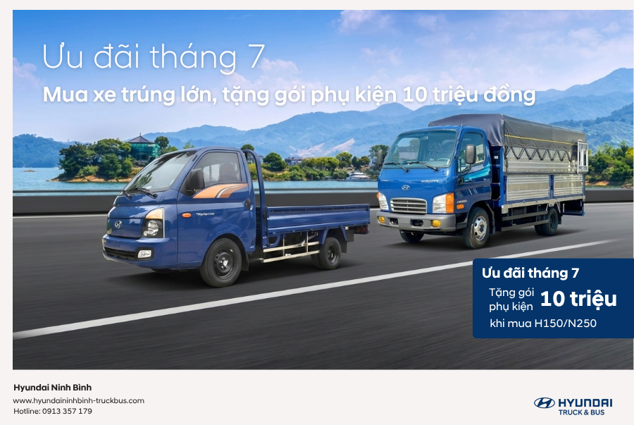 [ƯU ĐÃI THÁNG 7] MUA XE TRÚNG LỚN, TẶNG GÓI PHỤ KIỆN 10 TRIỆU ĐỒNG!